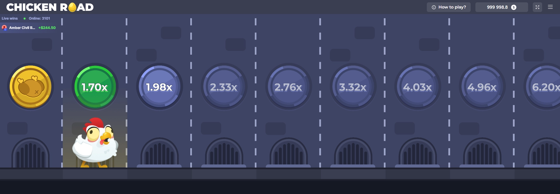 Durchquere den Kerker, ohne ein gebratenes Huhn zu werden